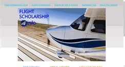 Desktop Screenshot of flightscholarship.info